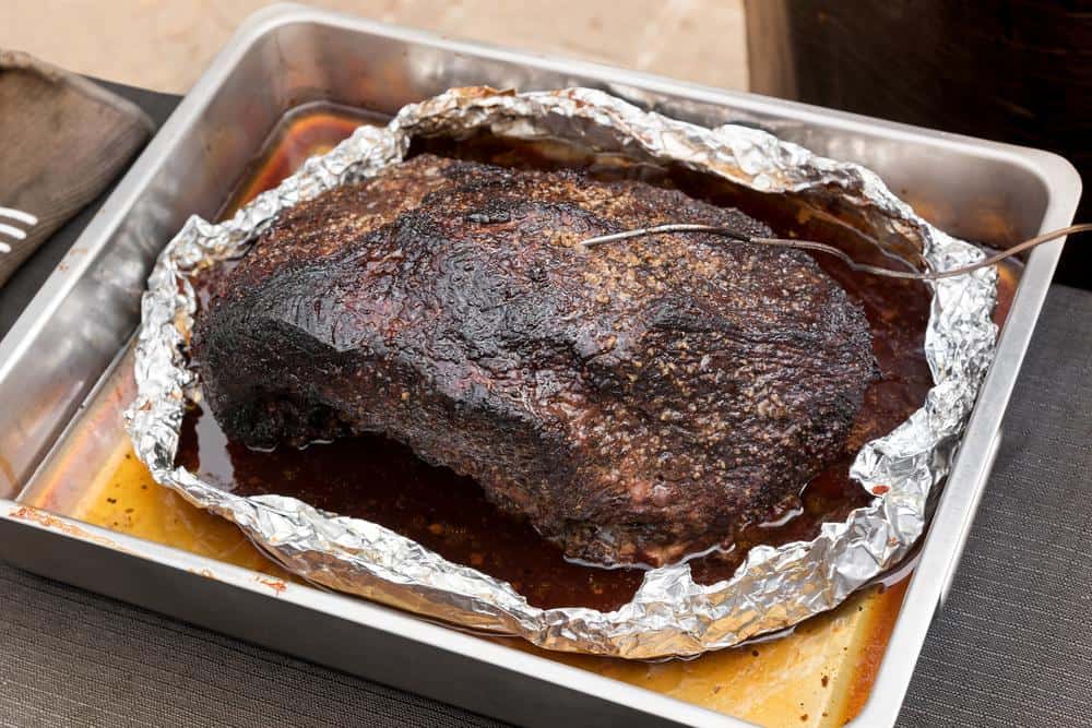 Photo of a Finished, Unwrapped Beef Brisket