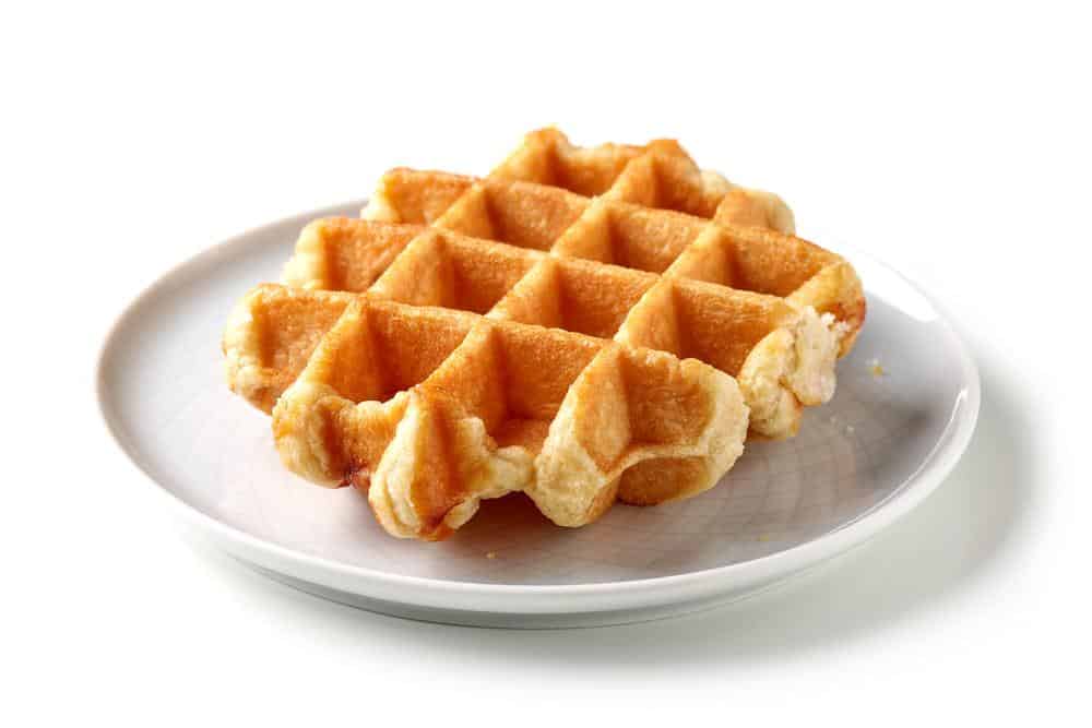 Photo of Frozen Waffles Heated and Put on a Plate