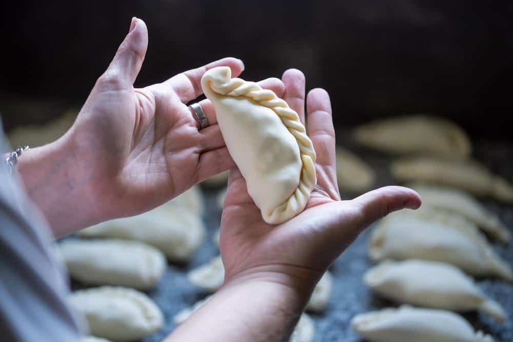 Photo of Uncooked Empanadas in Raw dough