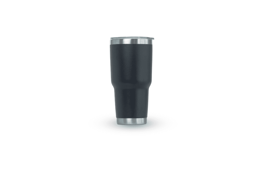 Photo of a black insulated mug