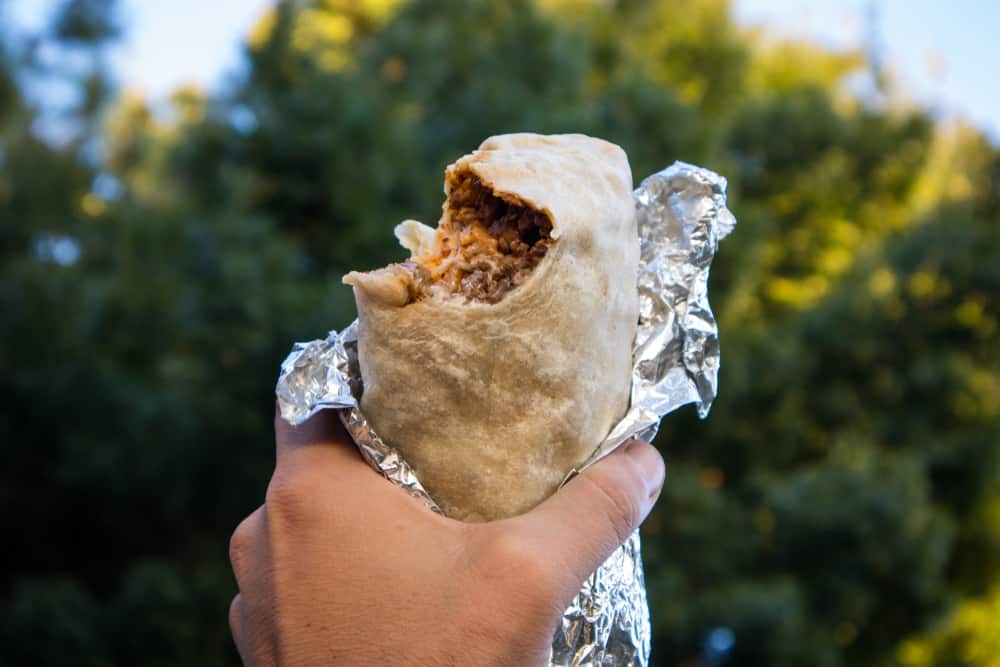 Photo of a burrito