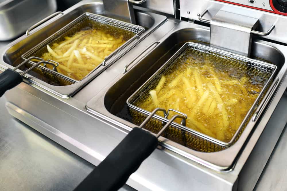 Photo of a deep fryer with french fries