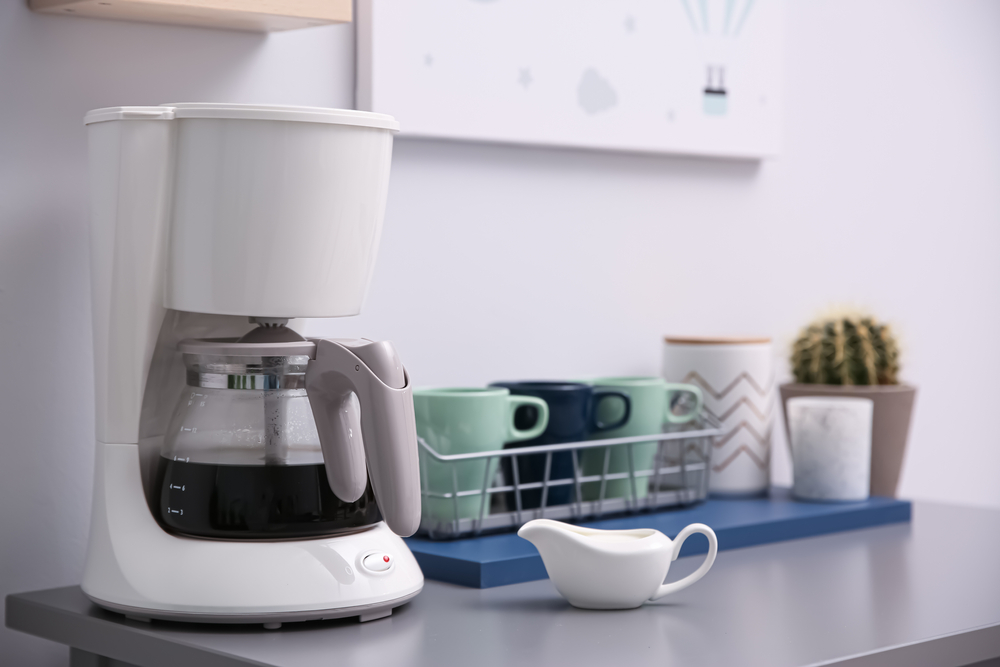 Photo of a Coffee Maker on a Countertop