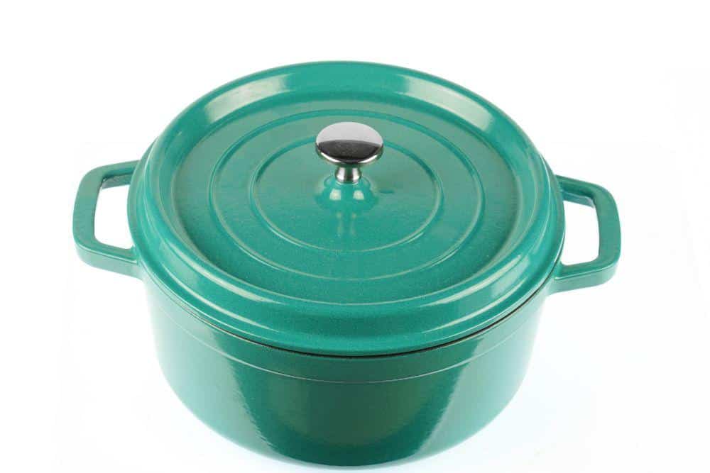 Photo of a Dutch Oven with a Metal Knob
