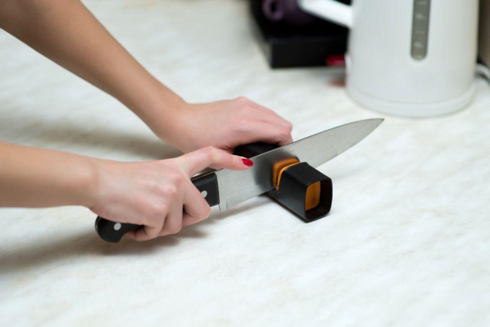 Photo of a Pull Through Knife Sharpener