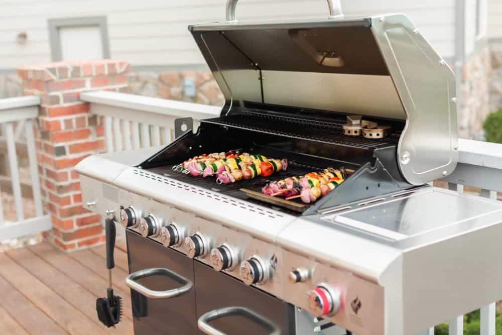 Photo of a Gas Grill with Multiple Burners