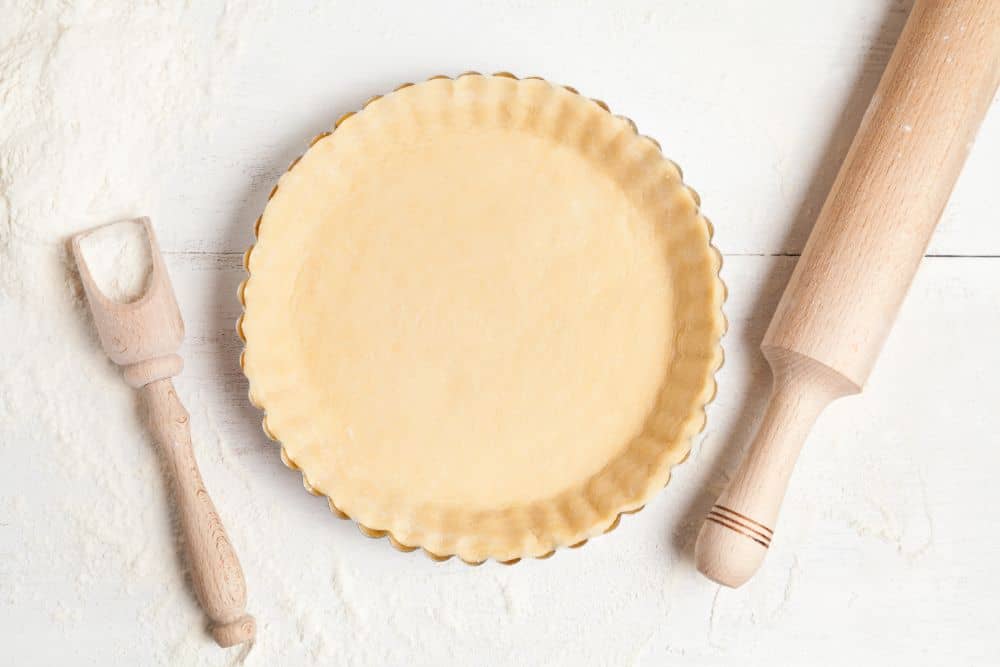 Photo of Pie Dough Crust with a Rolling Pin