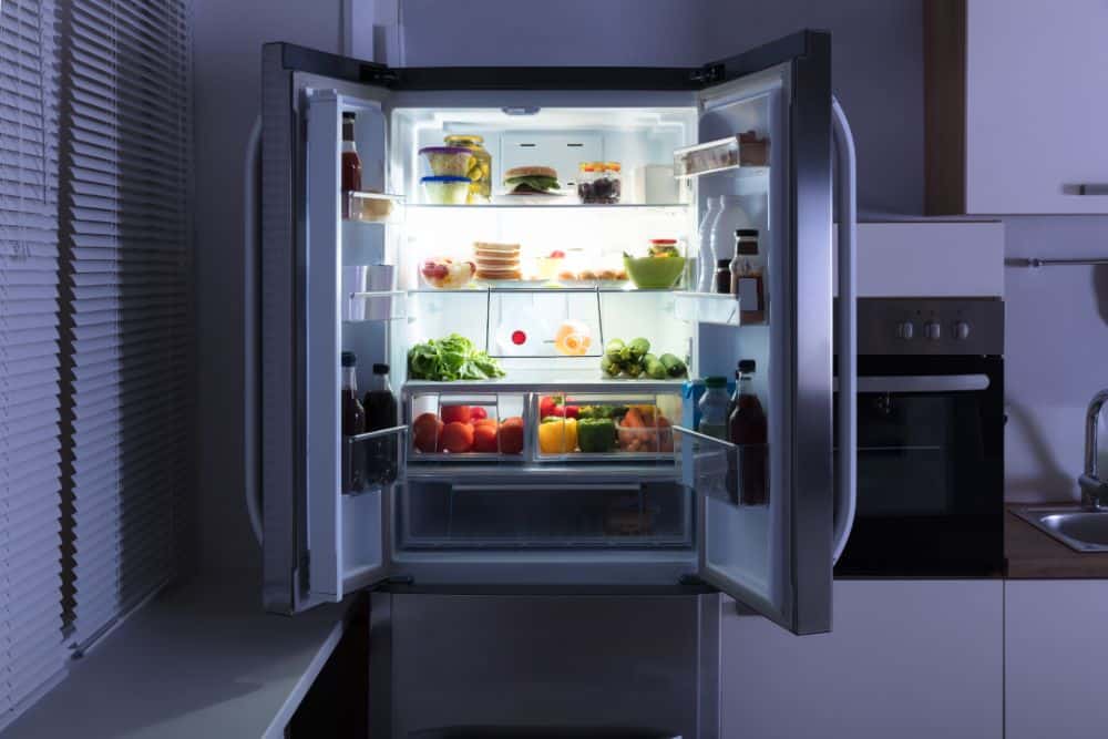 Refrigerator-light-on