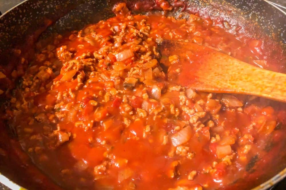 Photo of Chili Simmering on a Stove