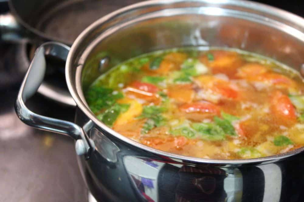 Photo of Vegetable Soup Simmering