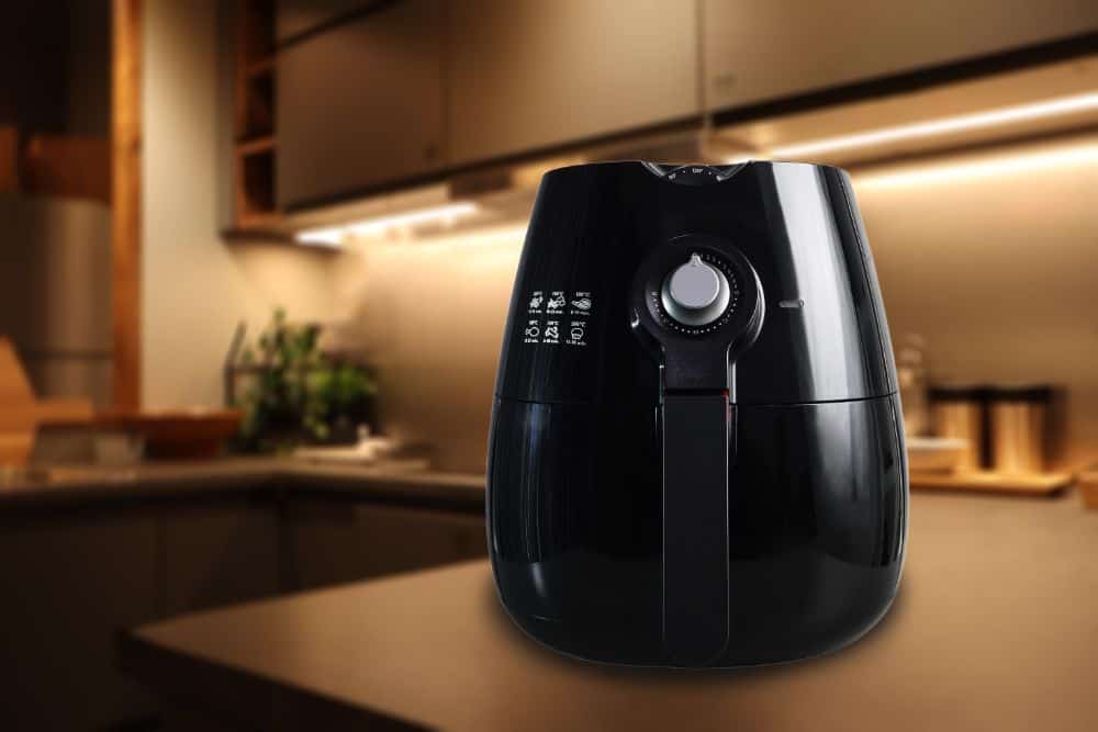 Photo of a Black Air Fryer on a Counter