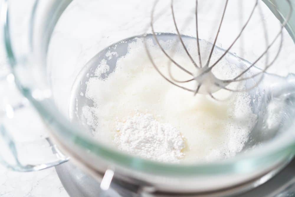 Corn Starch Clumps Being Whisked